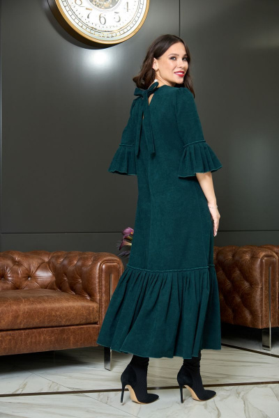 Платье ANASTASIA MAK 905 зеленый - фото 4