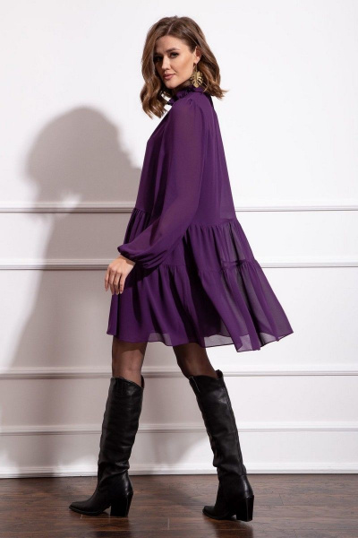 Платье Nova Line 50171 фиолетовый - фото 3