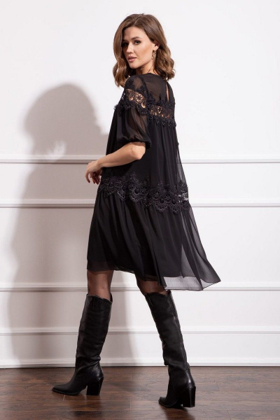 Платье Nova Line 50179 чёрный - фото 4