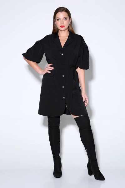 Платье Liona Style 814 черный - фото 1
