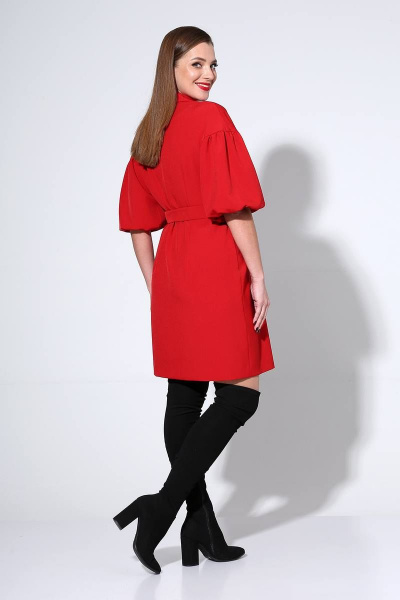 Платье Liona Style 814 красный - фото 3