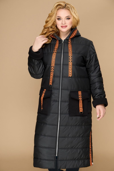 Пальто Svetlana-Style 1460 черный-матовый - фото 1