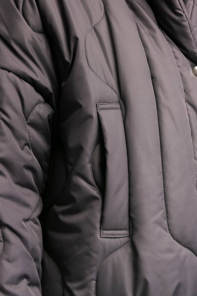Пальто TSURAN COAT-VOLNY-GR серый - фото 9