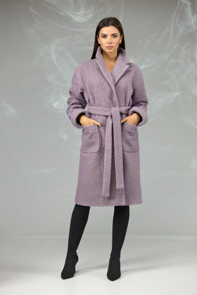 Пальто Angelina & Сompany 604 розово-сиреневый - фото 1