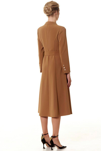 Платье VLADINI DR1310 коричневый - фото 3