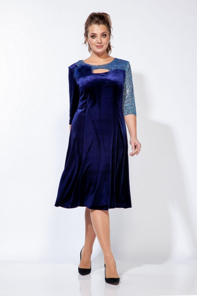 Платье Belinga 1159 синий - фото 1