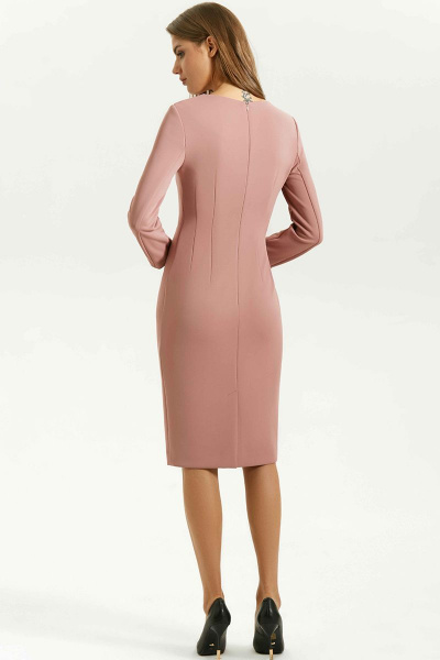 Платье VLADINI DR0339 розовый - фото 2