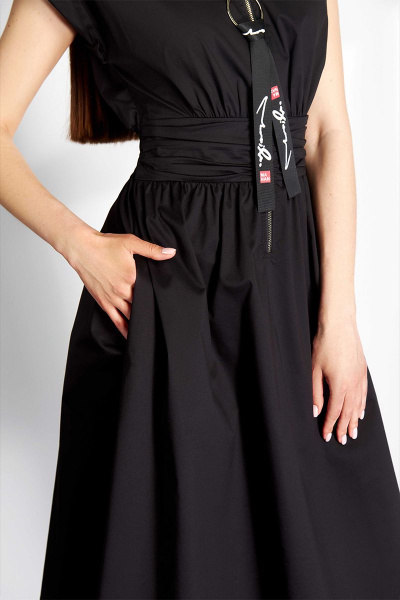 Платье VLADINI VS923 черный - фото 3