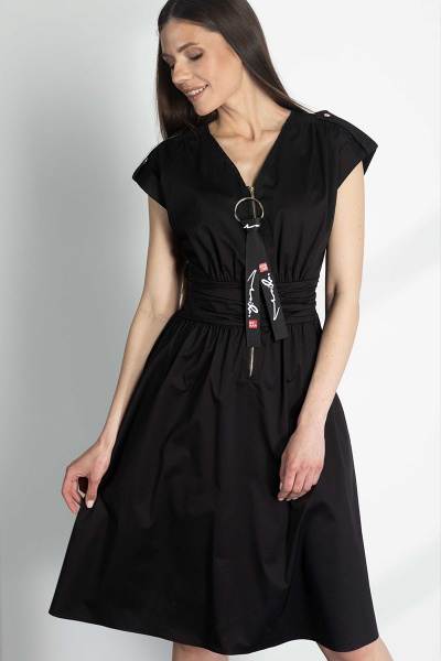 Платье VLADINI VS923 черный - фото 1
