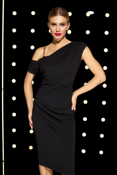 Платье DiLiaFashion 0550 черный - фото 2