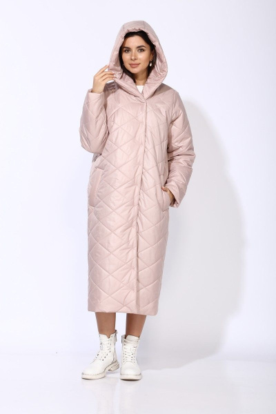 Пальто Faufilure С551 розовый - фото 2