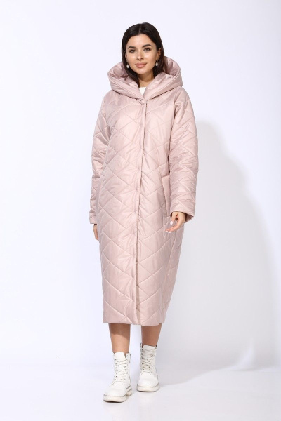 Пальто Faufilure С551 розовый - фото 1