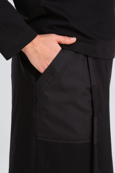 Блуза, юбка GRATTO 1119 черный - фото 9