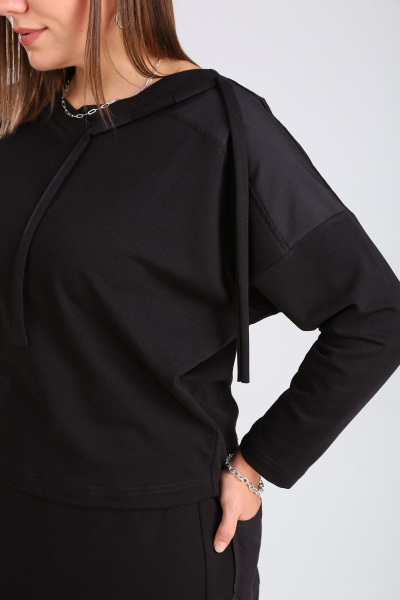 Блуза, юбка GRATTO 1119 черный - фото 8