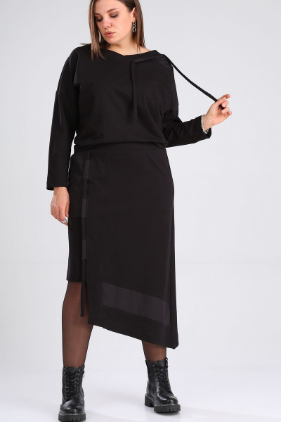 Блуза, юбка GRATTO 1119 черный - фото 2
