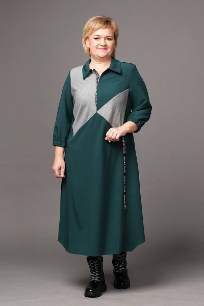 Платье Соджи 508 зелёный - фото 1