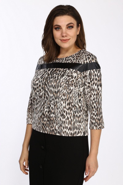 Джемпер, юбка Lady Style Classic 1223 леопард - фото 2
