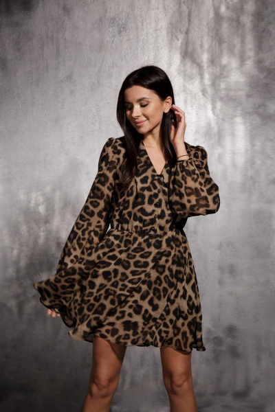 Платье BARBARA B103 леопард - фото 4