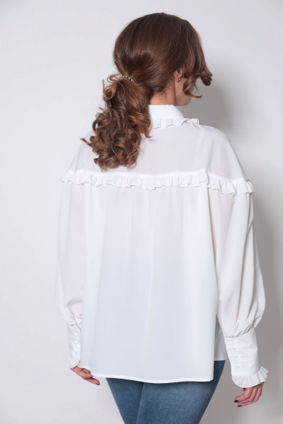 Блуза ANASTASIA MAK 961 белый - фото 4