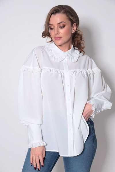 Блуза ANASTASIA MAK 961 белый - фото 1