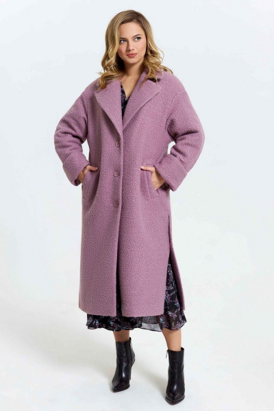 Пальто TEZA 2980 пыльно-розовый - фото 3