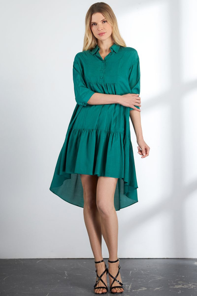 Платье VLADINI DR1149  зеленый - фото 1