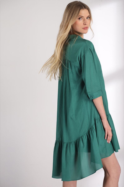 Платье VLADINI DR1149  зеленый - фото 4