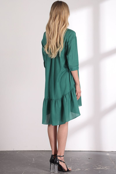Платье VLADINI DR1149  зеленый - фото 3