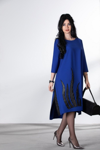 Платье ElPaiz NEW 728 синий - фото 3