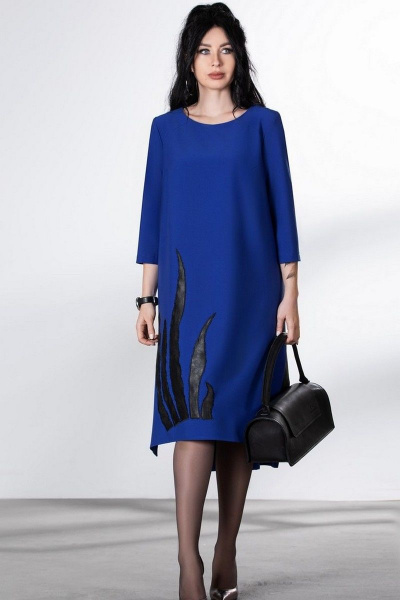 Платье ElPaiz NEW 728 синий - фото 2