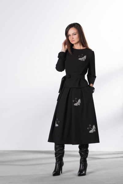Блуза, юбка ElPaiz NEW 744 черный - фото 1