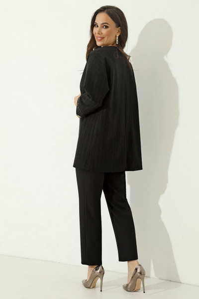 Блуза, брюки, кардиган Магия моды 2025 черный - фото 4