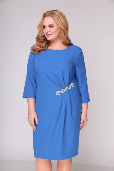 Платье Moda Versal П2356 голубой - фото 3