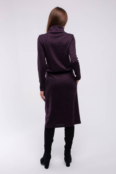 Платье, пояс Madech 205363 фиолетовый-меланж - фото 5