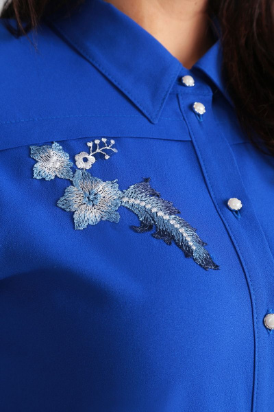Блуза Ксения Стиль 1610 василек - фото 2