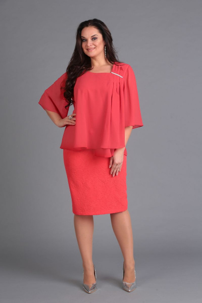 Платье ANASTASIA MAK 575 красный - фото 1