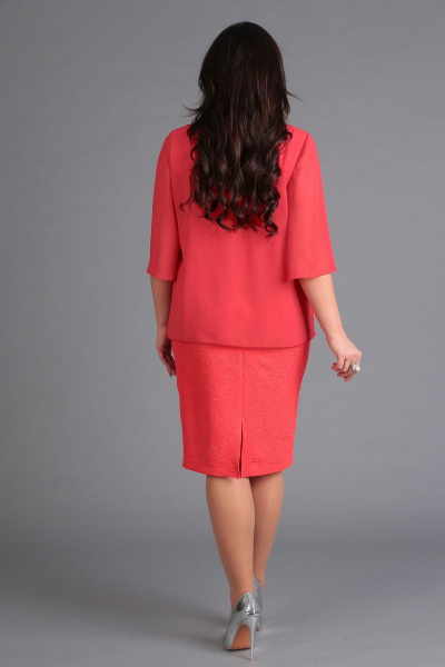 Платье ANASTASIA MAK 575 красный - фото 2