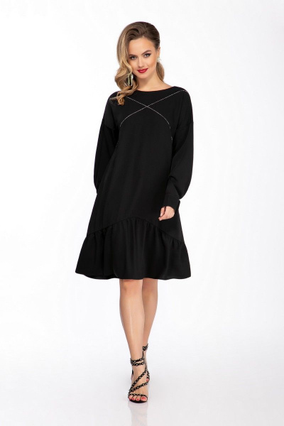Платье Dilana VIP 1837 черный - фото 1