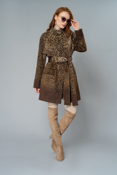 Пальто Elema 1-10448-1-164 коричневый - фото 1
