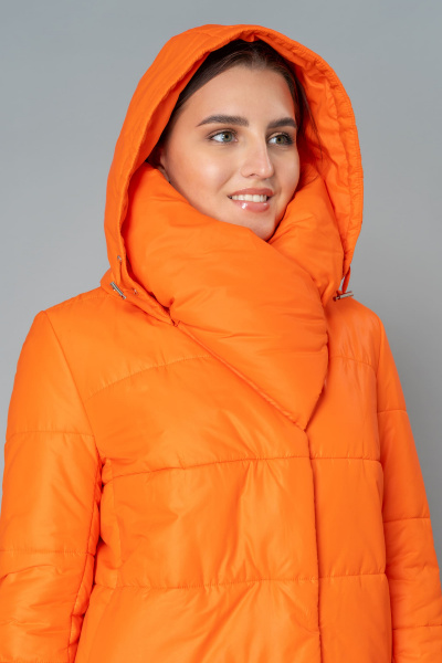 Пальто Elema 5-9848-1-170 оранжевый - фото 2