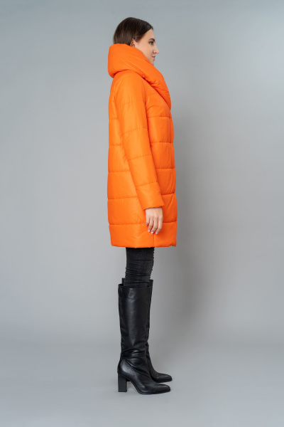 Пальто Elema 5-9848-1-170 оранжевый - фото 3