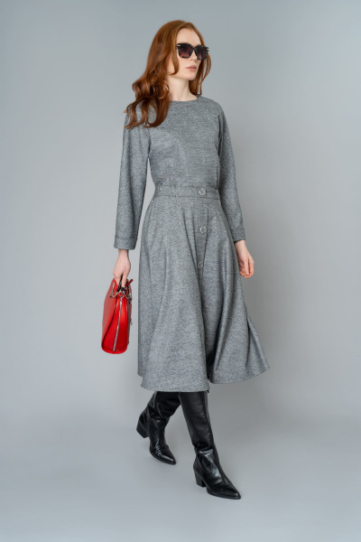 Платье Elema 5К-10423-1-170 серый - фото 1