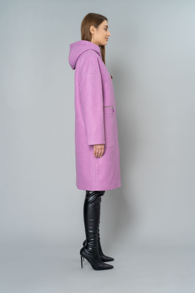 Пальто Elema 6-10361-1-164 розовый - фото 2