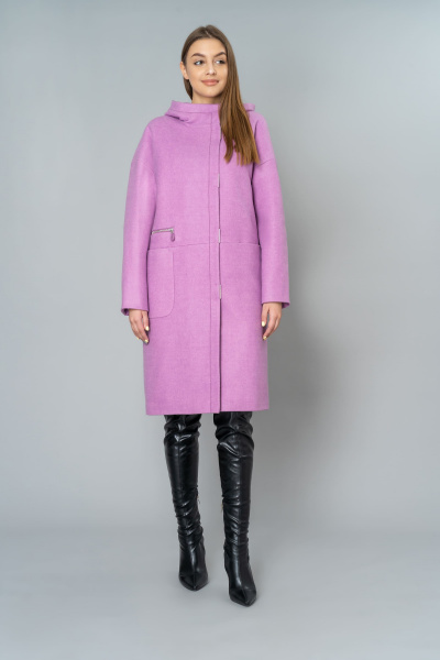 Пальто Elema 6-10361-1-170 розовый - фото 1