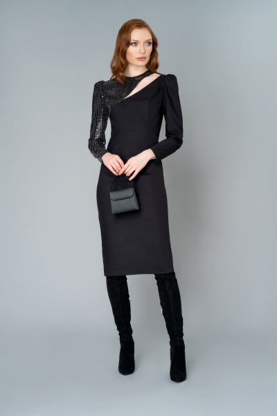 Платье Elema 5К-10586-1-164 чёрный - фото 1
