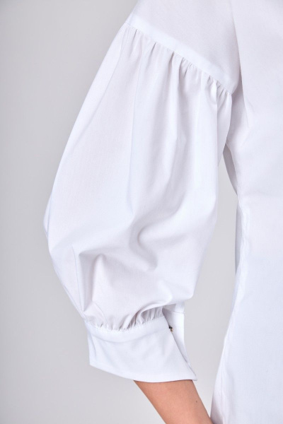 Блуза Anelli 610 белый - фото 4