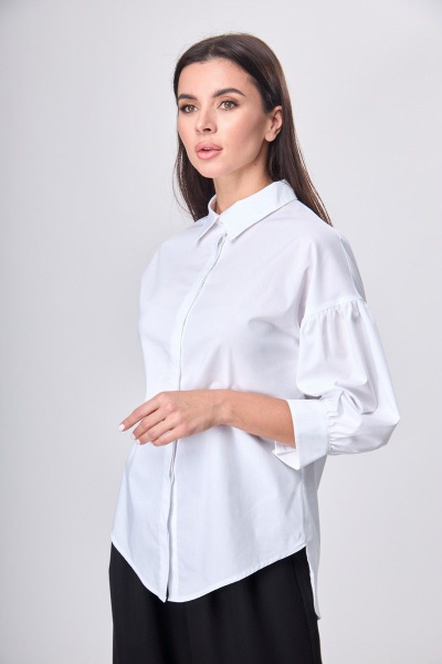 Блуза Anelli 610 белый - фото 3