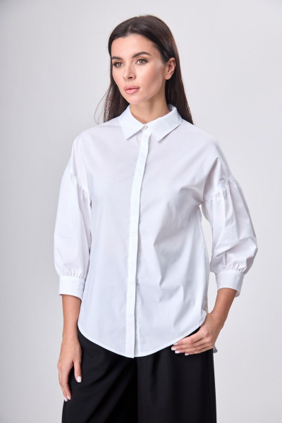 Блуза Anelli 610 белый - фото 1
