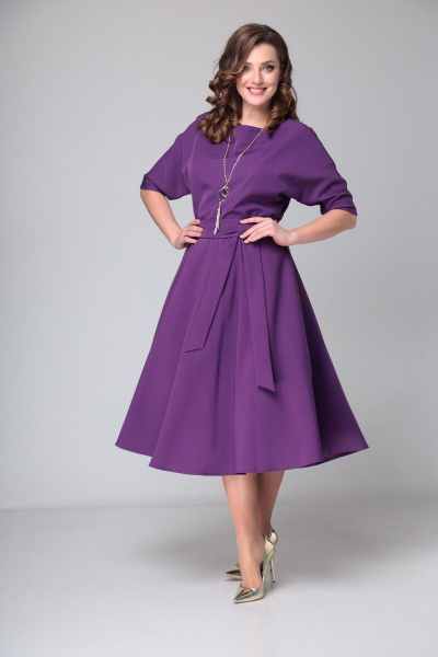 Платье T&N 7073 фиолетовый - фото 1