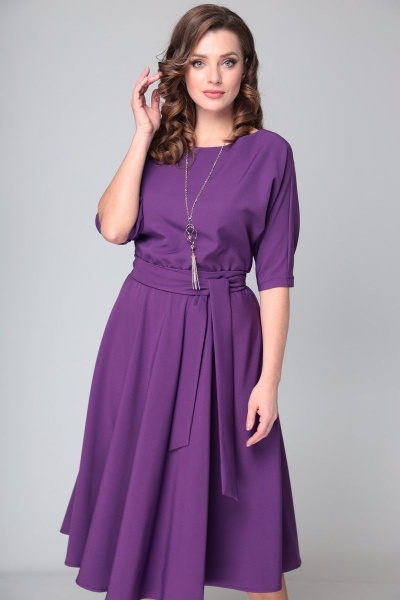 Платье T&N 7073 фиолетовый - фото 5